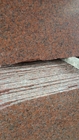 Lustrado/afiou telhas da pedra do granito G562, laje vermelha do granito da folha de bordo