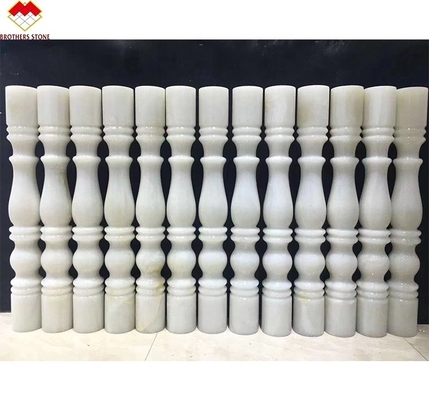 Tamanho padrão ou personalizado Baluster de escada de mármore de ônix branco de alabastro para casas de luxo