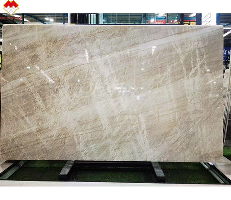 18mm CNF Taj Mahal Quartzite Branco Cristallo Countertop de Pedra Backlit para Decoração Doméstica