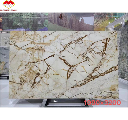 Quartzite de Roma Azul Larga Laje Adequada para Parede Interior de Hotel e Cozinha