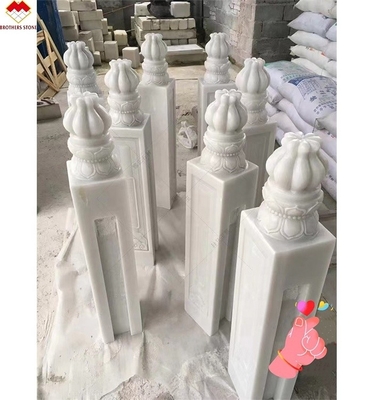 Design da balaustrada do porta-malas de pedra de mármore para varanda e varanda FOB/CNF Termos de entrega
