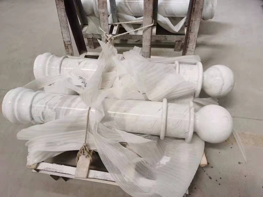 Design da balaustrada do porta-malas de pedra de mármore para varanda e varanda FOB/CNF Termos de entrega