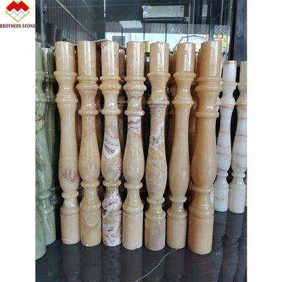 Hotel ou Villa personalizado Escalão de Alabastro de Mármore Branco Baluster estilo de design moderno