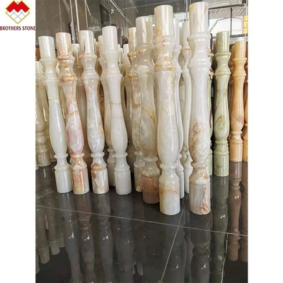 Hotel ou Villa personalizado Escalão de Alabastro de Mármore Branco Baluster estilo de design moderno