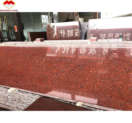 Modern India Placas de granito vermelho para parede exterior interior Pedras e estrutura de porta superfície afiada