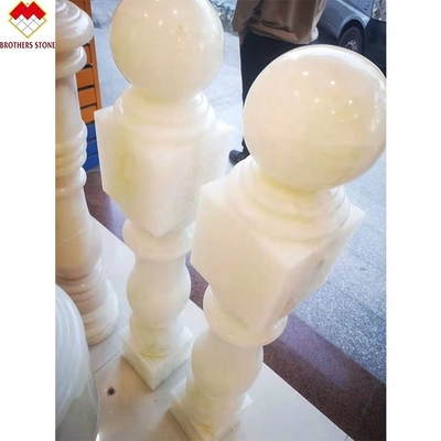 Ónix Branco, Pedra de Mármore Granito, Barranco, Manilha, Balaustro, Balustrade para Escadaria em Apartamento