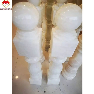 Ónix Branco, Pedra de Mármore Granito, Barranco, Manilha, Balaustro, Balustrade para Escadaria em Apartamento