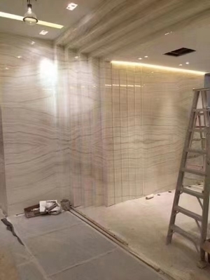 Componente Lavabo Interior Translúcido Branco Dourado Veia de Madeira Olhar Ónix Lâmina de Mármore para Grade Parede e piso telhas