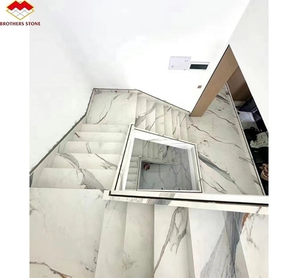 Moderno Design Estilo Escalinha Direita Personalizada Luxo Escalinha de Mármore Artificial