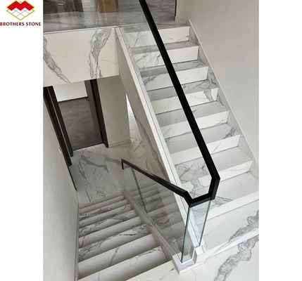 Moderno Design Estilo Escalinha Direita Personalizada Luxo Escalinha de Mármore Artificial