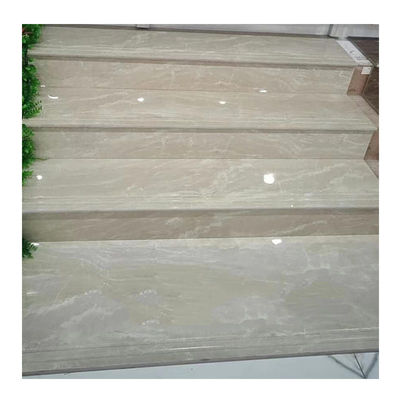 Customizado porcelana vidradas de metal azulejo de chão antiderrapante de mármore olhar perfeito para escadas