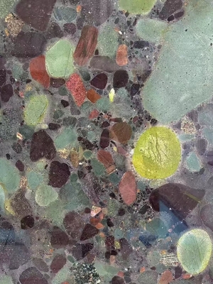 Quartzite verde de pedra multicolor de granito mesa e painel de decoração de parede personalizado para interiores