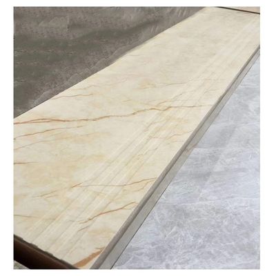 Customizado porcelana vidradas de metal azulejo de chão antiderrapante de mármore olhar perfeito para escadas