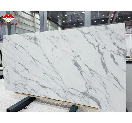 Moderno Design Itália Calacatta Branca de mármore laje para mesa de cozinha e painel de parede