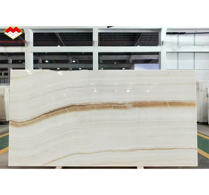 Moderno estilo de design de hotel transparente branco jade laje de mármore para parede e chão