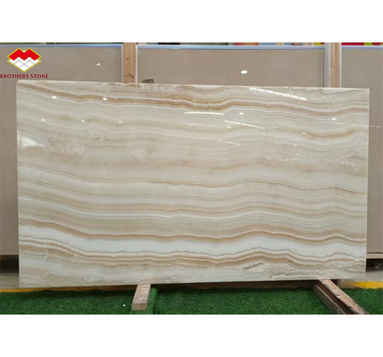Moderno estilo de design de hotel transparente branco jade laje de mármore para parede e chão