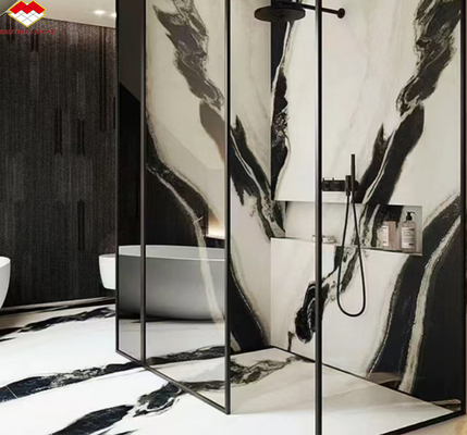 Moderno estilo de design Panda branco mármore elevar o seu hotel parede piso e escadas azulejos