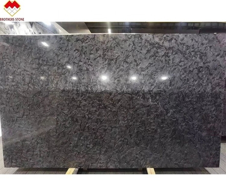 Superfície de couro natural escovado Matriz Versacepreto Clásico Negro Quartzita de Brasil