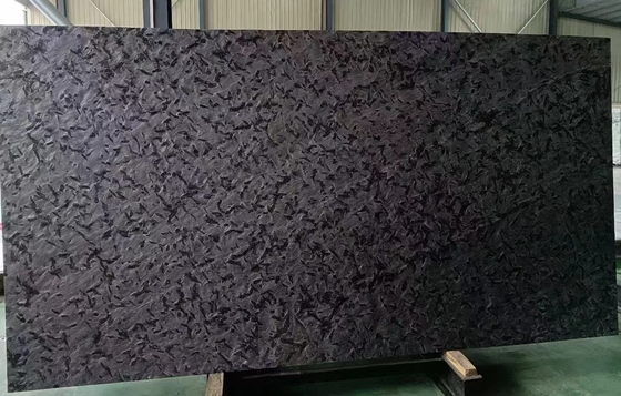 Superfície de couro natural escovado Matriz Versacepreto Clásico Negro Quartzita de Brasil