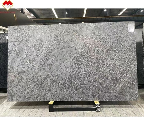 Pavimento de parede de pedra de quartzite preto polido para Versace Cozinhas cinza escuro Vanity