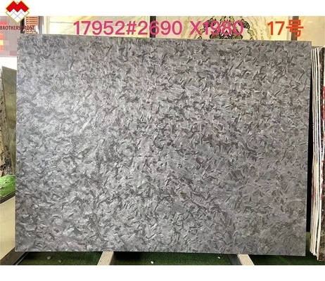 Pavimento de parede de pedra de quartzite preto polido para Versace Cozinhas cinza escuro Vanity