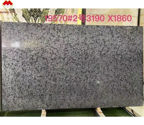 Pavimento de parede de pedra de quartzite preto polido para Versace Cozinhas cinza escuro Vanity