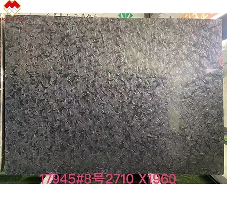 Pavimento de parede de pedra de quartzite preto polido para Versace Cozinhas cinza escuro Vanity