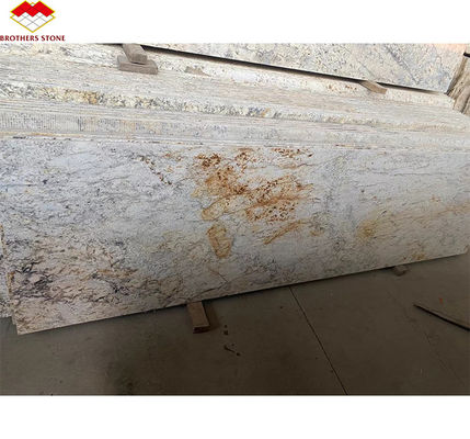 Ouro de luxo Granito Pedra grandes lajes afiados Polido para a escada da villa Design gráfico