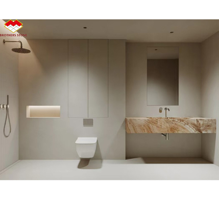 Oníx Moderno Veno de Ouro de Mármore Madeira Amarelo de Grão de Ouro Decoração de Banheira para Casas Modernas