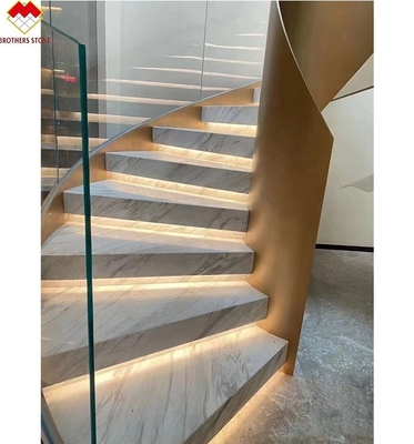 Lâmpada LED Moderna Seguindo Escada Antislip Interior Cristal Design de Mármore Branco FOB