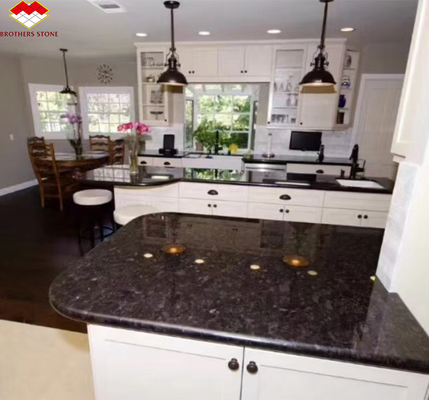 Estilo moderno Elegante Black Marble Granite Slab para Villa Countertop e Decoração Externa
