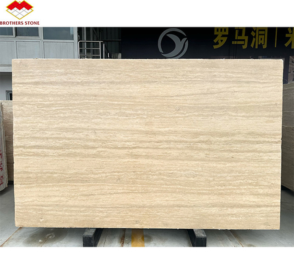 Hotéis Mesa de jantar polida de travertino de mármore Mobiliário oval de pedra natural moderno