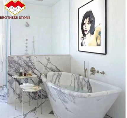 Pedra natural para escada de balcão neve moderna perfumada ameixa casa pedra forma grande laje