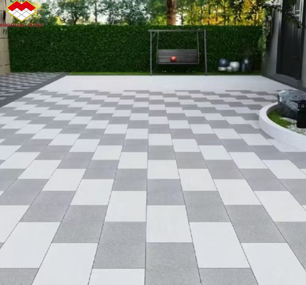 Brothers Stone Flamed Grey Granite Slab Paving Tiles para Avenida de Pedra Natural Refinada