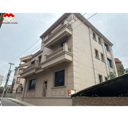 Material de granito chinês moderno mureto pedra para revestimento de parede de edifícios de villas