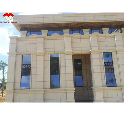 Material de granito chinês moderno mureto pedra para revestimento de parede de edifícios de villas