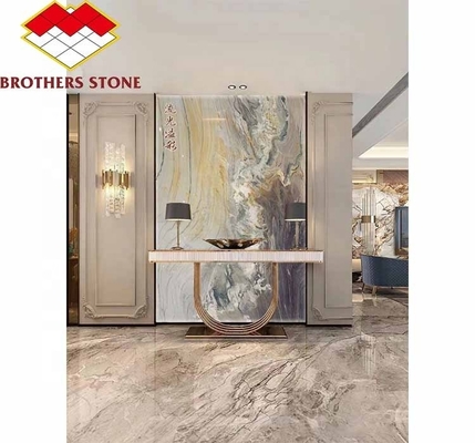 Pedra de mármore púrpura polida Big Slab mesa de jantar para o design moderno do salão do quarto