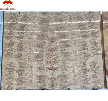 Moderno Design Polido Marmore Bookmatch Tile Custom Backlit Dragão Vermelho Jade Ónix Parede