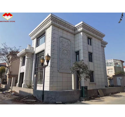 Modern Flamed Chinese Grey Granite Stone Veneer Cut to Size para revestimento de parede exterior