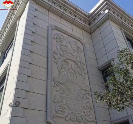 Modern Flamed Chinese Grey Granite Stone Veneer Cut to Size para revestimento de parede exterior