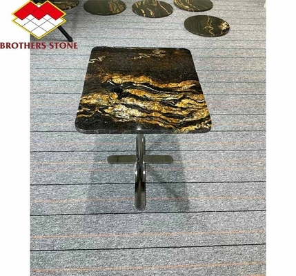 Pedra natural polida Granito de ouro cósmico para mesa de café e balcões
