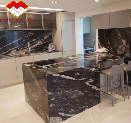 Pedra natural polida Granito de ouro cósmico para mesa de café e balcões