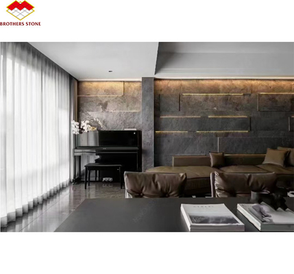 Design gráfico de interiores de hotéis Pedra natural flexível Veneer de painel de parede revestimento de telhas