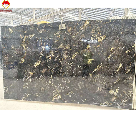 Customizado Luxury Black Gold Veins Quartzite Stone Vanity Top para cozinha e banheiro