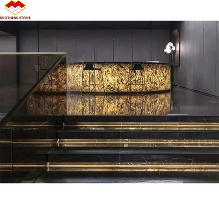 Design gráfico de interiores de hotéis Pedra natural flexível Veneer de painel de parede revestimento de telhas