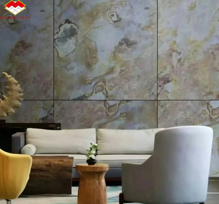 Design gráfico de interiores de hotéis Pedra natural flexível Veneer de painel de parede revestimento de telhas