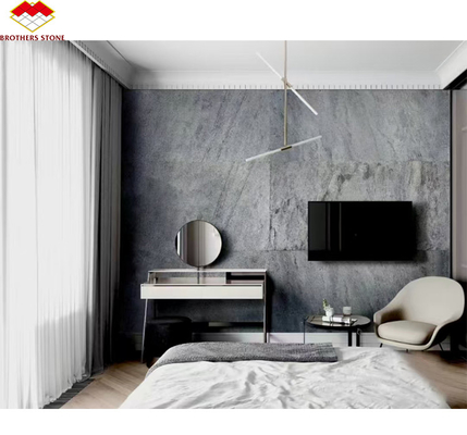 Folhas de pedra de ardósia flexíveis revestimento de parede em design moderno para interiores de hotéis de villas