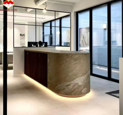 Folhas de pedra de ardósia flexíveis revestimento de parede em design moderno para interiores de hotéis de villas