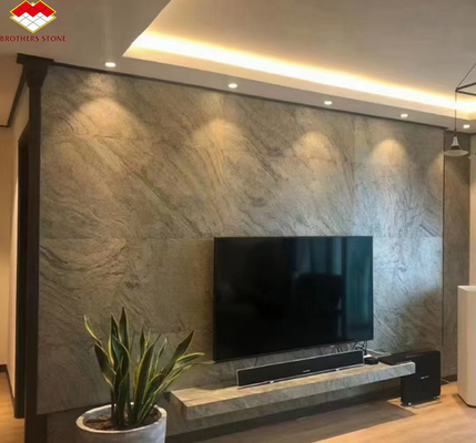 Telhas de parede ultrafinas de pedra natural para design de interiores de hotéis modernos