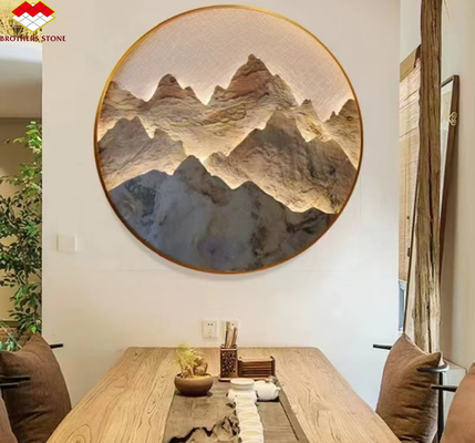 Telhas de parede ultrafinas de pedra natural para design de interiores de hotéis modernos